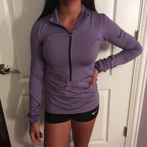 Light purple Nike half zip
